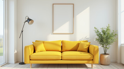 modern living room with sofa