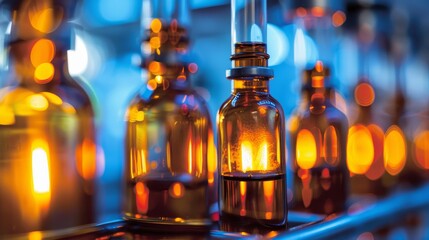 Exploring laboratory instruments and molecular models in a scientific research environment