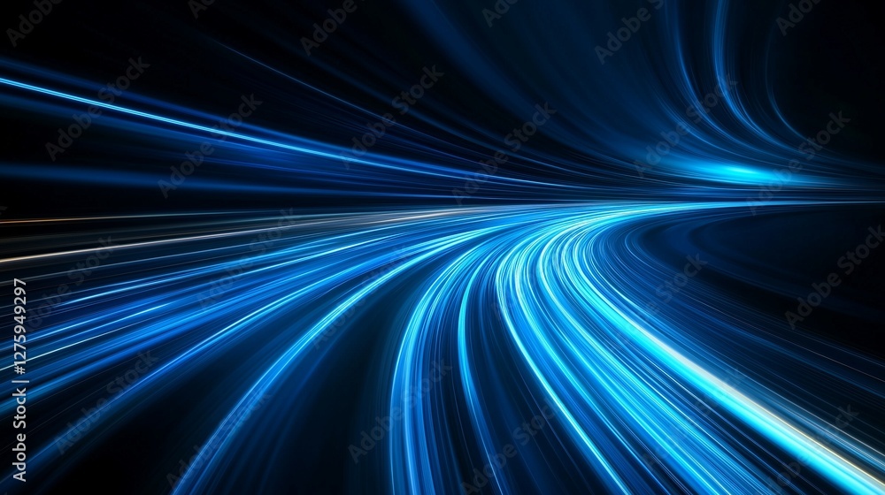 Poster abstract background with colorful light. abstract of long exposure dynamic. a trail with a speeding 