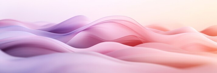 Fototapeta premium Soft and Elegant Wave Illustration in Gentle Colors and Tones