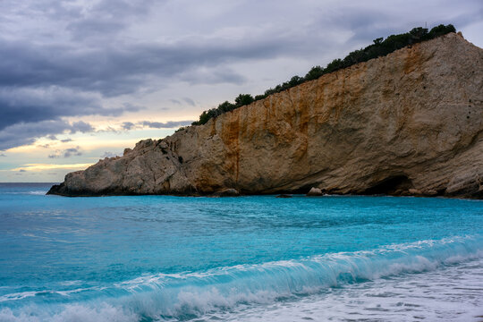 Coastal Beauty at Porto Katsiki Beach in Lefkada, Greece