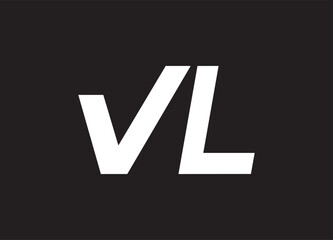 Fototapeta premium VL letter logo and initial logo design