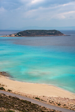 Elafonisos Island with Crystal-Clear Waters at Simos Beach