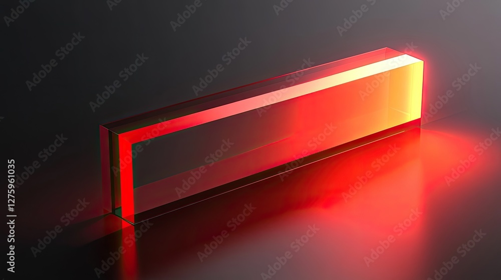 Poster a glowing bar chart emerging from a transparent screen, representing digital transformation in analy