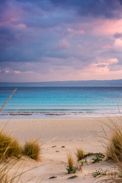 Simos Beach at Sunset on Elafonisos Island, Greece