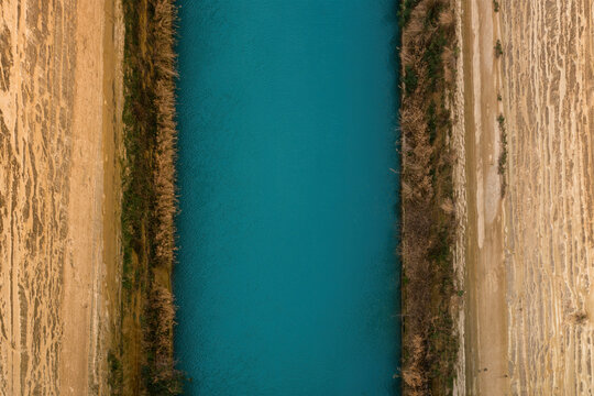 Aerial View of the Corinth Canal