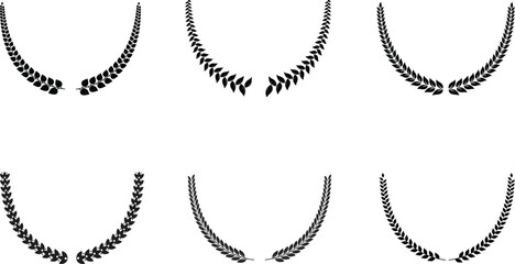 Circle Ribbon Wreath with Calligraphy Space