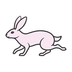 Bunny runs icon silhouette vector illustration art design.
Silhouettes of easter bunnies isolated on a white background. Set of different rabbits silhouettes for design use.