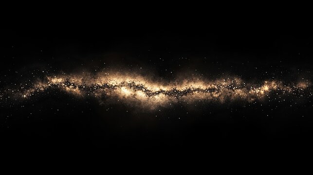 A night sky-inspired scatter plot with tiny twinkling stars forming an abstract data visualization.