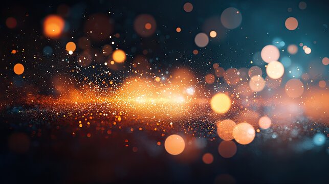 A scatter plot with data points appearing as tiny floating bubbles, symbolizing dynamic business insights.