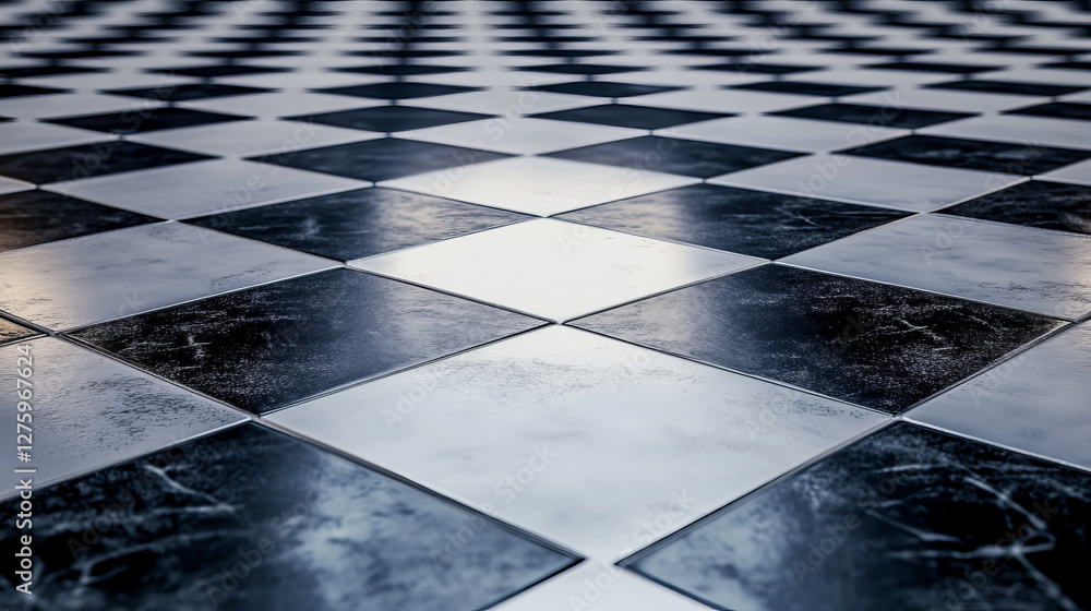 Poster abstract perspective background with square tiles. design element