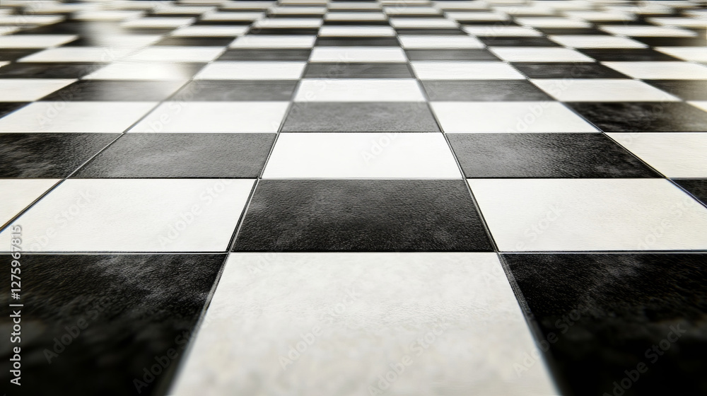 Aufkleber abstract perspective background with square tiles. design element
