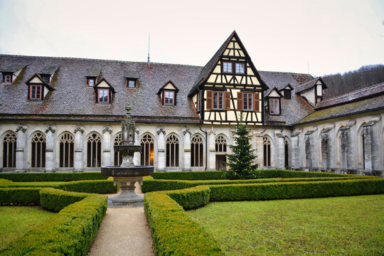 Bebenhausen Abbey, near Tuebingen, Germany, August 21st 2021: gardem