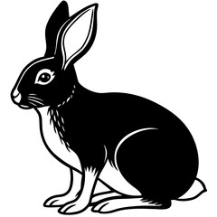vector illustration of a rabbit
