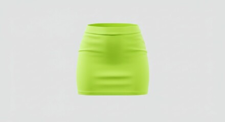 Lime Green Mini Skirt Fitted Pencil Skirt Women s Fashion Clothing Apparel Studio Shot