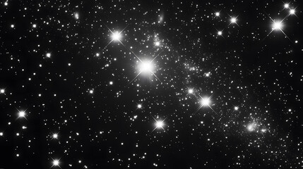 Obraz premium A Breathtaking Celestial Landscape of Stars and Distant Galaxies in the Night Sky