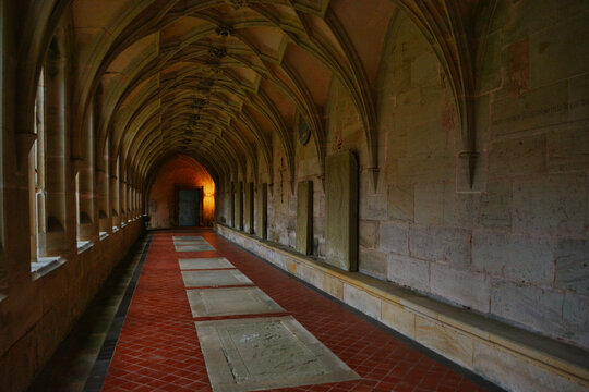 Bebenhausen Abbey, near Tuebingen, Germany, August 21st 2021: cloister - Powered by Adobe