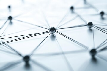 A close-up view of interconnected lines forming a cohesive unit