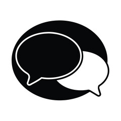 Communication, Dialogue, Conversation, Speech Bubbles, Black, White, Icon, Symbol, Interaction, Chat