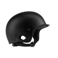Fototapeta premium Sleek Black Helmet for Safety and Protection in Sports and Outdoor Activities with Minimalist Design and Durable Material