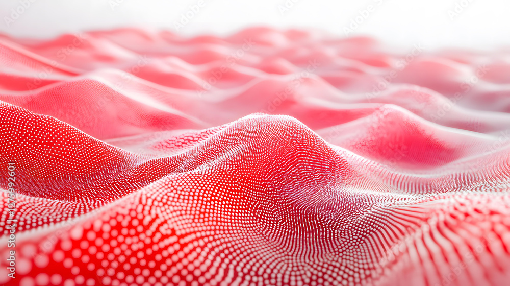 Poster abstract red wave pattern digital art background texture