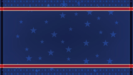 Colorful Stars Pattern on Deep Blue Background With Decorative Borders for Festive Occasions