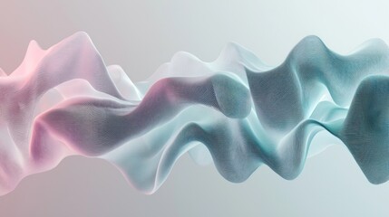 Fototapeta premium Abstract Pastel Wave Flowing Design