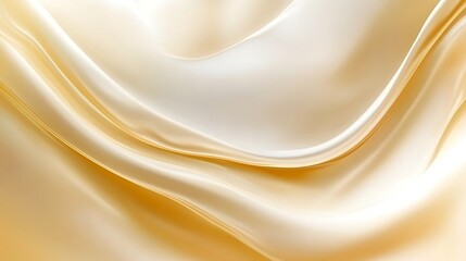 Obraz premium Golden silk waves, elegant drape, background
