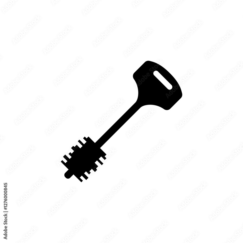 Poster secure key silhouette, lock or unlock device solid flat vector icon isolated on white background.