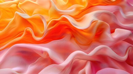 Obraz premium Abstract Silk Drapery in Warm Hues