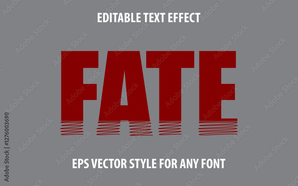 Poster a striking vector text effect with bold red letters blending into hand-drawn strokes, resembling liq