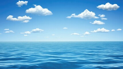 Obraz premium Gentle rippling waves on a deep blue sea, creating a soothing and relaxing water texture background