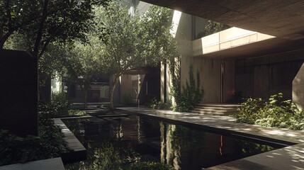 Modern Cityscape Hyper-Realistic Urban Landscape