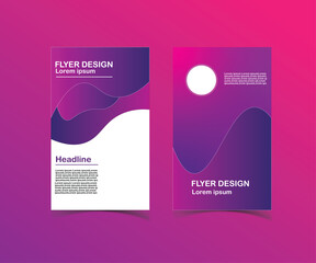 Abstract geometric gradient posters set. Minimalist elegant style cover templates collection with monochrome geometric round shapes. Vector design for social media, cover, banner, flyer.