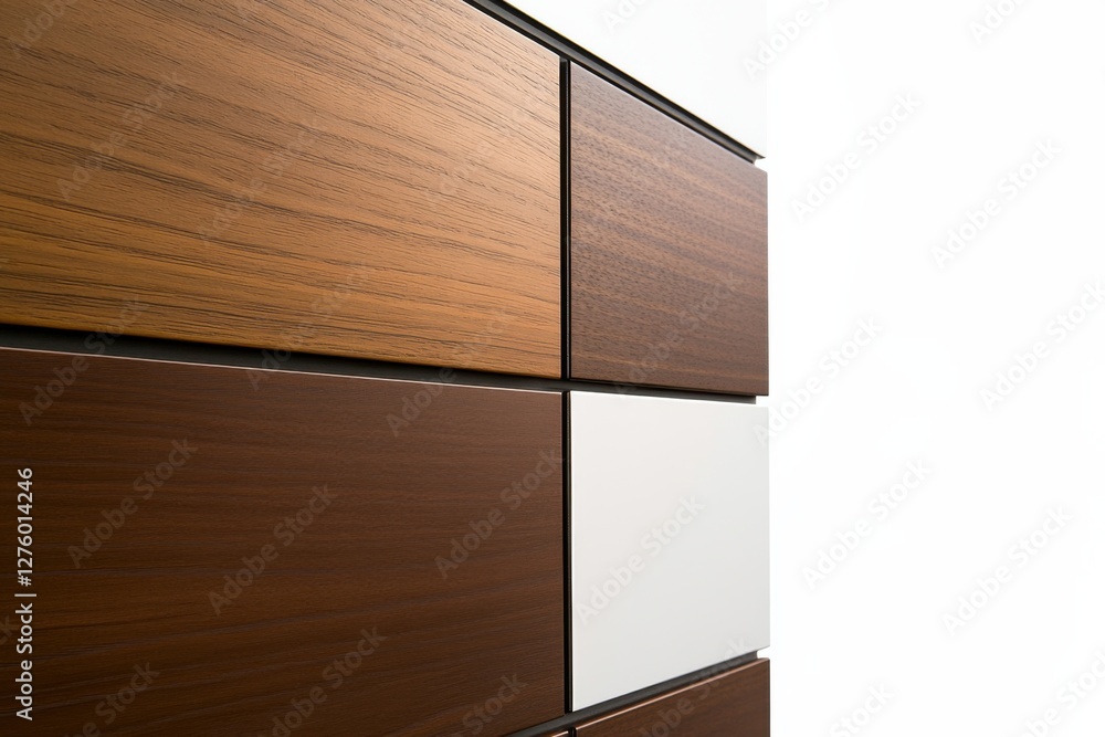 Poster high quality panel boards with realistic lighting isolated on white background in professional studi