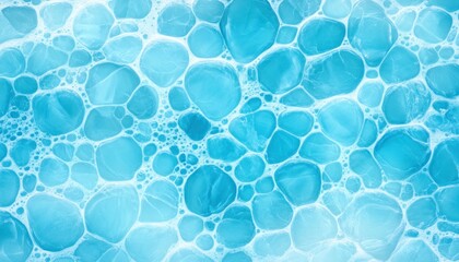 Abstract Blue Bubbles Texture Background Image