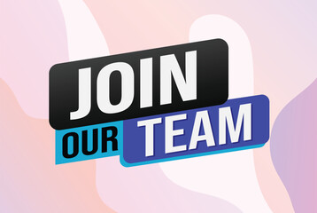 join our team word concept vector illustration with modern futuristic 3d style for landing page template ui web mobile app poster banner flyer background gift card coupon label wallpaper

