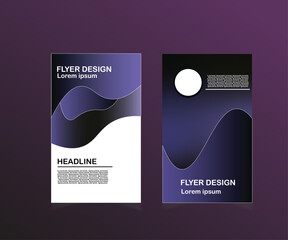 Abstract geometric gradient posters set. Minimalist elegant style cover templates collection with monochrome geometric round shapes. Vector design for social media, cover, banner, flyer.