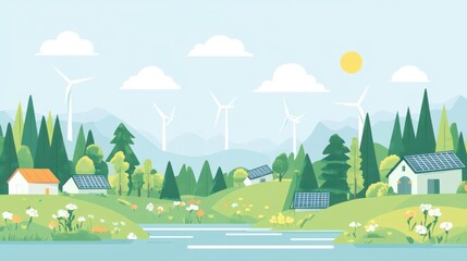 Eco-Friendly Village: Sustainable Living in Harmony with Nature