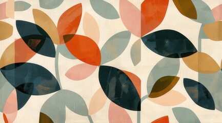 Floral abstract pattern design for backgrounds, wallpapers, fabrics and textile, art, surface