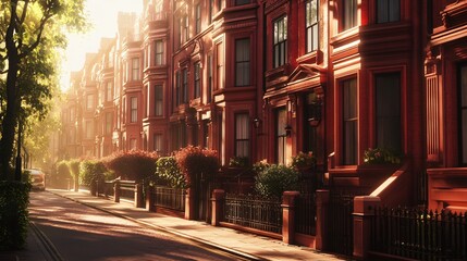 Fototapeta premium Luxury Townhouses for Sale in Marylebone, Central London