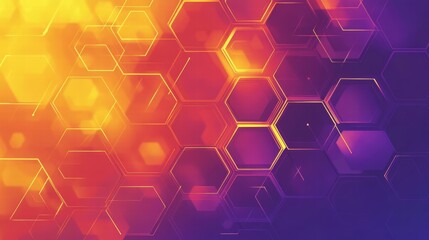 abstract hexagon background geometric pattern technology design