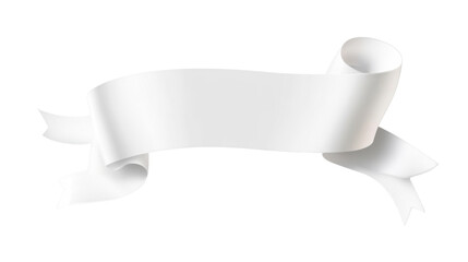 3d rendered illustration of a red ribbon isolated on white