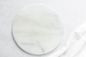 Round white marble trays, marble cake tray or dessert pedestal, white marble tray with gray veining