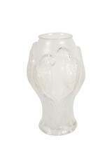 glass vase isolated on white