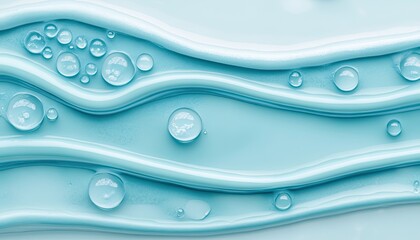 Blue Gel Texture with Water Drops Background Image