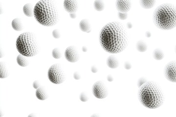 Golf Balls Falling: A Dynamic Abstract