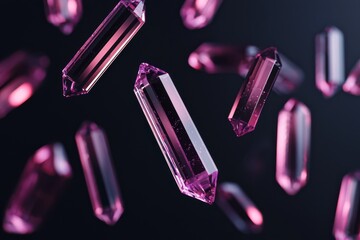 Floating crystals emerge in the sci-fi realm holographic structures illuminate the void