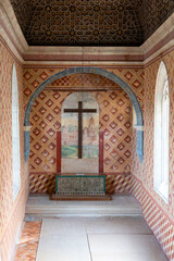 Fototapeta premium Sintra, Lisbon District, Portugal - October 31, 2024: Palatine Chapel with ceramic till