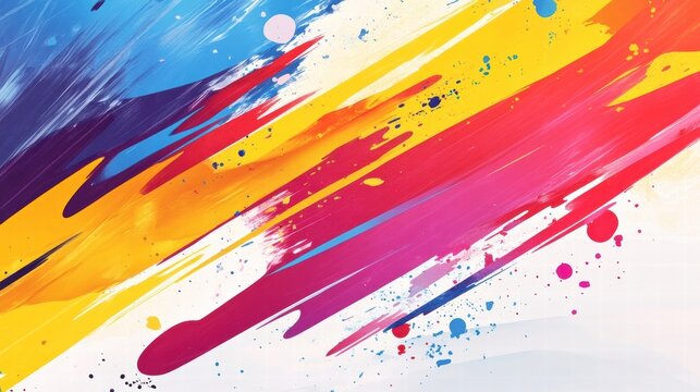 colorful abstract paint strokes background